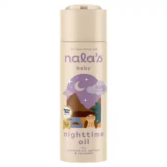 Asda Nala's Baby Nighttime Oil with Coconut Oil, Apricot & Lavender 200ml offer