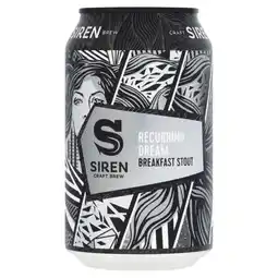 Asda Siren Siren Craft Brew Recurring Dream Breakfast Stout 330ml offer