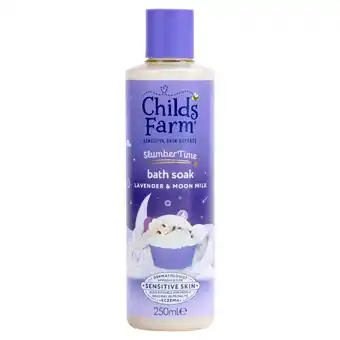 Asda Childs Farm Slumber Time Lavender & Moon Milk Bath Soak 250ml offer