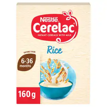 Asda Cerelac Infant Cereals with Milk Rice 160g offer