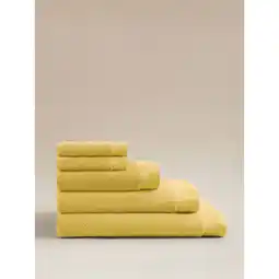 Asda George Home Lemon Drop Cotton Towel Range offer