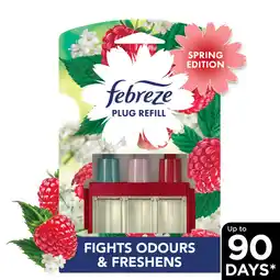 Asda Febreze 3Volution Air Freshener Plug In Refill Raspberry & Elderflower 20ML offer