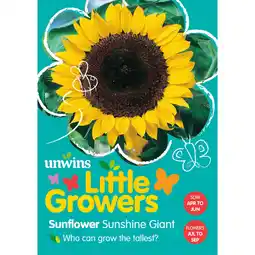 Asda Unwins Sunflower Sunshine Giant Flower Seeds offer