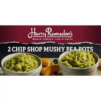 Iceland Harry Ramsdens 2 Chip Shop Mushy Pea Pots 300g offer