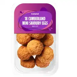 Iceland Iceland 18 (Approx.) Cumberland Mini Savoury Eggs 216g offer