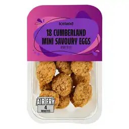 Iceland Iceland 18 (Approx.) Cumberland Mini Savoury Eggs 216g offer