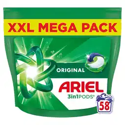 Iceland Ariel 3in1 PODS , Washing Capsules 58 offer