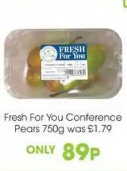 Centra Fresh For You Conference Pears 750g offer