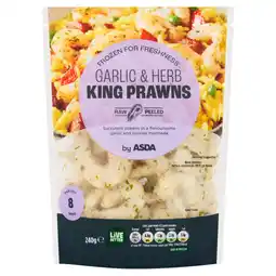 Asda ASDA Garlic & Herb King Prawns 240g offer