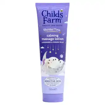 Asda Childs Farm Slumber Time Lavender & Moon Milk Calming Massage Lotion 150ml offer