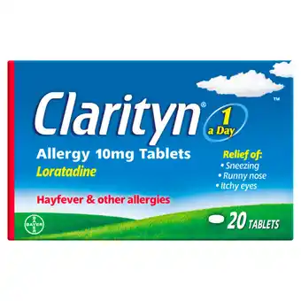 Asda Clarityn Allergy 10mg Tablets 20 Tablets offer