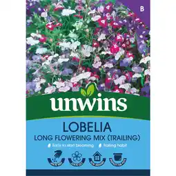 Asda Unwins Lobelia Long Flowering Mix (Trailing) Flower Seeds offer