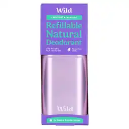 Asda Wild Refillable, Natural Deodorant 40g offer
