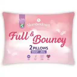 Asda Slumberdown Full & Bouncy Pillow pair offer