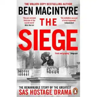 Asda Paperback The Siege by Ben Macintyre offer