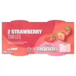 Asda ASDA 2 Strawberry Trifles offer