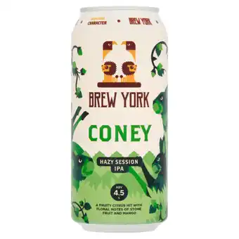 Asda Brew York Coney Hazy Session IPA 440ml offer