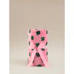 Asda George Home Pink & Green Four Leaf Clover Supersoft Throw offer