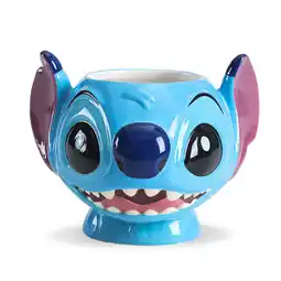 Asda George Home Blue Lilo and Stitch Shaped Single Mug offer