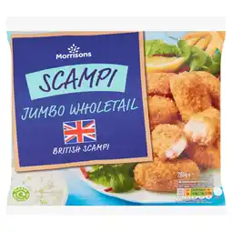 Morrisons Morrisons Jumbo Wholetail Scampi offer