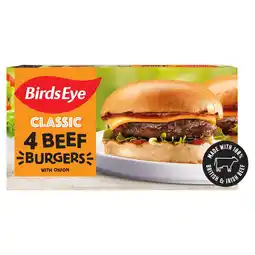 Morrisons Birds Eye 4 Original Beef Burgers with Onion offer