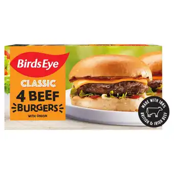 Morrisons Birds Eye 4 Original Beef Burgers with Onion offer