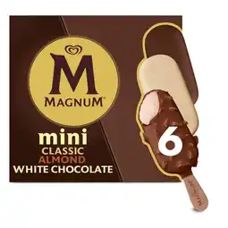 Morrisons Magnum Mini Classic, Almond & White Chocolate Ice Cream Sticks offer