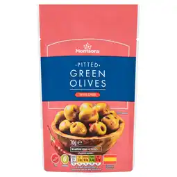 Morrisons Morrisons Pitted Green Olives With Chilli (70g) offer