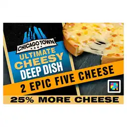 Morrisons Chicago Town Ultimate Cheesy Deep Dish Epic Five Cheese Pizza offer