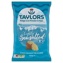 Morrisons Taylors Lightly Sea Salted Ridge Cut Potato Crisps 150g offer