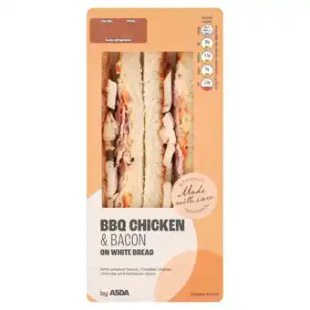 Asda ASDA BBQ Chicken & Bacon on White Bread offer