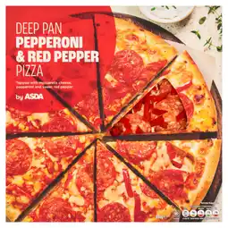 Asda ASDA Deep Pan Pepperoni & Red Pepper Pizza 436g offer