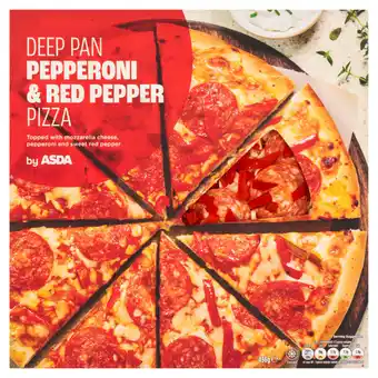 Asda ASDA Deep Pan Pepperoni & Red Pepper Pizza 436g offer