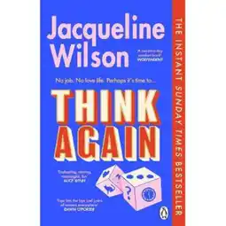 Asda Paperback Think Again by Jacqueline Wilson offer
