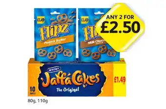 Londis Flipz Peanut Butter, Milk Chocolate, Jaffa Cakes offer