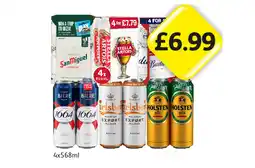 Londis San Miguel, Stella Artois, Budweiser, Kronenbourg, Carlsberg Export, Holsten Pilsner offer