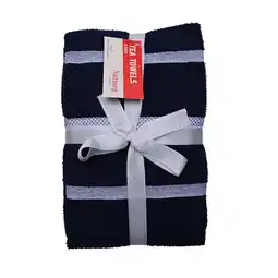 Morrisons Nutmeg Navy Cotton Rich Terry Tea Towel offer