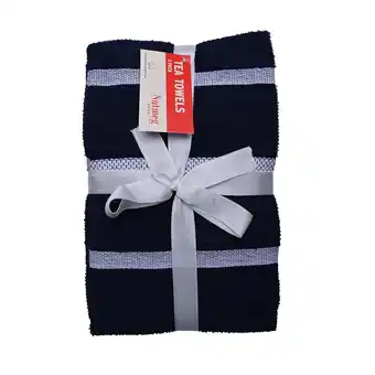 Morrisons Nutmeg Navy Cotton Rich Terry Tea Towel offer