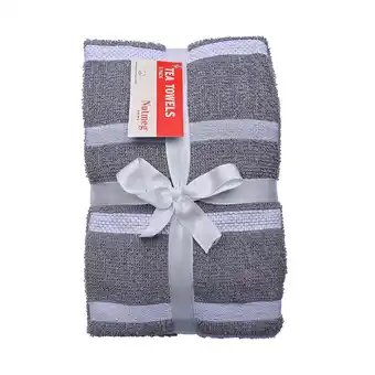 Morrisons Nutmeg Grey Cotton Rich Terry Tea Towel offer