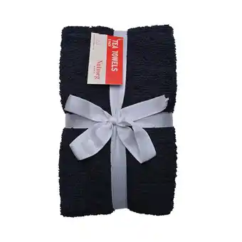 Morrisons Nutmeg Black Cotton Rich Terry Tea Towel offer