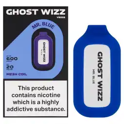 Morrisons Vapes Bars Ghost Wizz Mr Blue 20mg offer