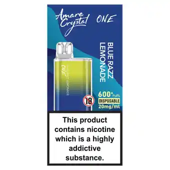 Morrisons Amare Crystal One Blue Razz Lemonade 20mg offer