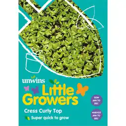 Asda Unwins Cress Curly Top Herb Seeds offer