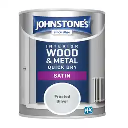 Asda Johnstone's Quick Dry Satin, Frosted Silver, 750ml offer