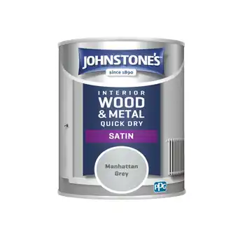 Asda Johnstone's Quick Dry Satin, Manhattan Grey, 750ml offer