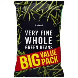 Iceland Iceland Very Fine Whole Green Beans 1.2kg offer