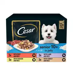 Morrisons Cesar Senior Wet Dog Food Pouches Mixed Selection in Jelly offer