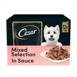 Morrisons Cesar Deliciously Fresh Dog Food Pouches Mixed Selection In Sauce offer