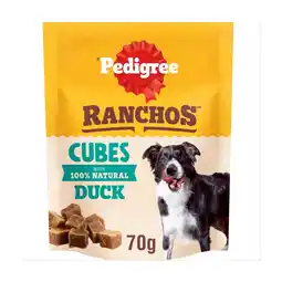 Morrisons Pedigree Ranchos Reward Cube Treats In Duck 70g offer