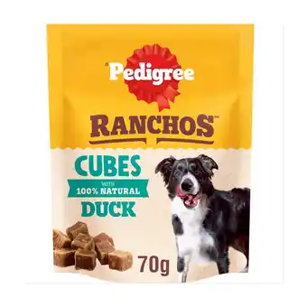 Morrisons Pedigree Ranchos Reward Cube Treats In Duck 70g offer